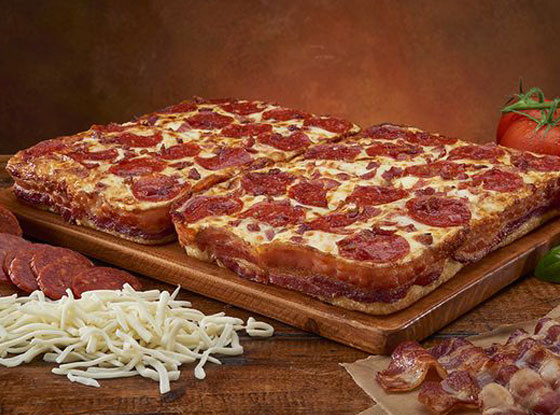 Little Ceasers, Bacon Wrapped Pizza Little Ceasers, Bacon Wrapped Pizza